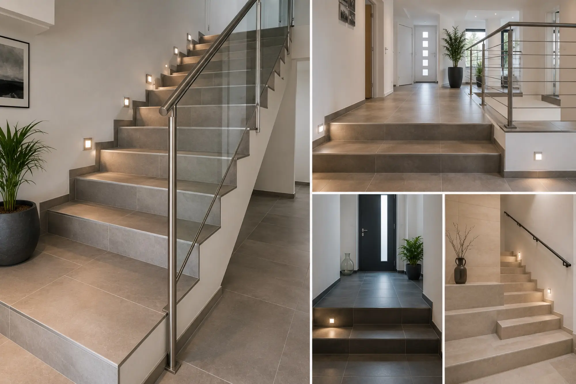 Treppen und Podeste – KI-generiert, kein reales Kundenprojekt
