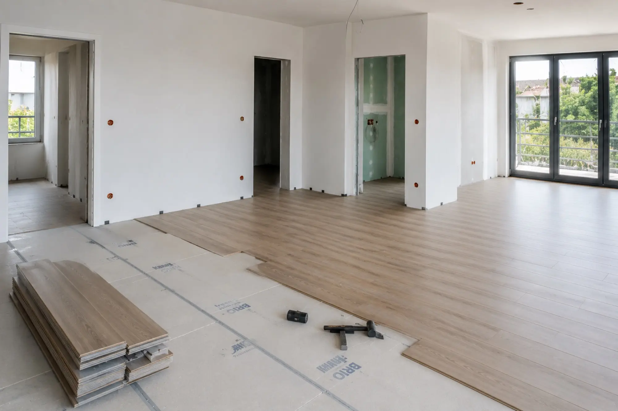 Laminat und Trockenböden – KI-generiert, kein reales Kundenprojekt