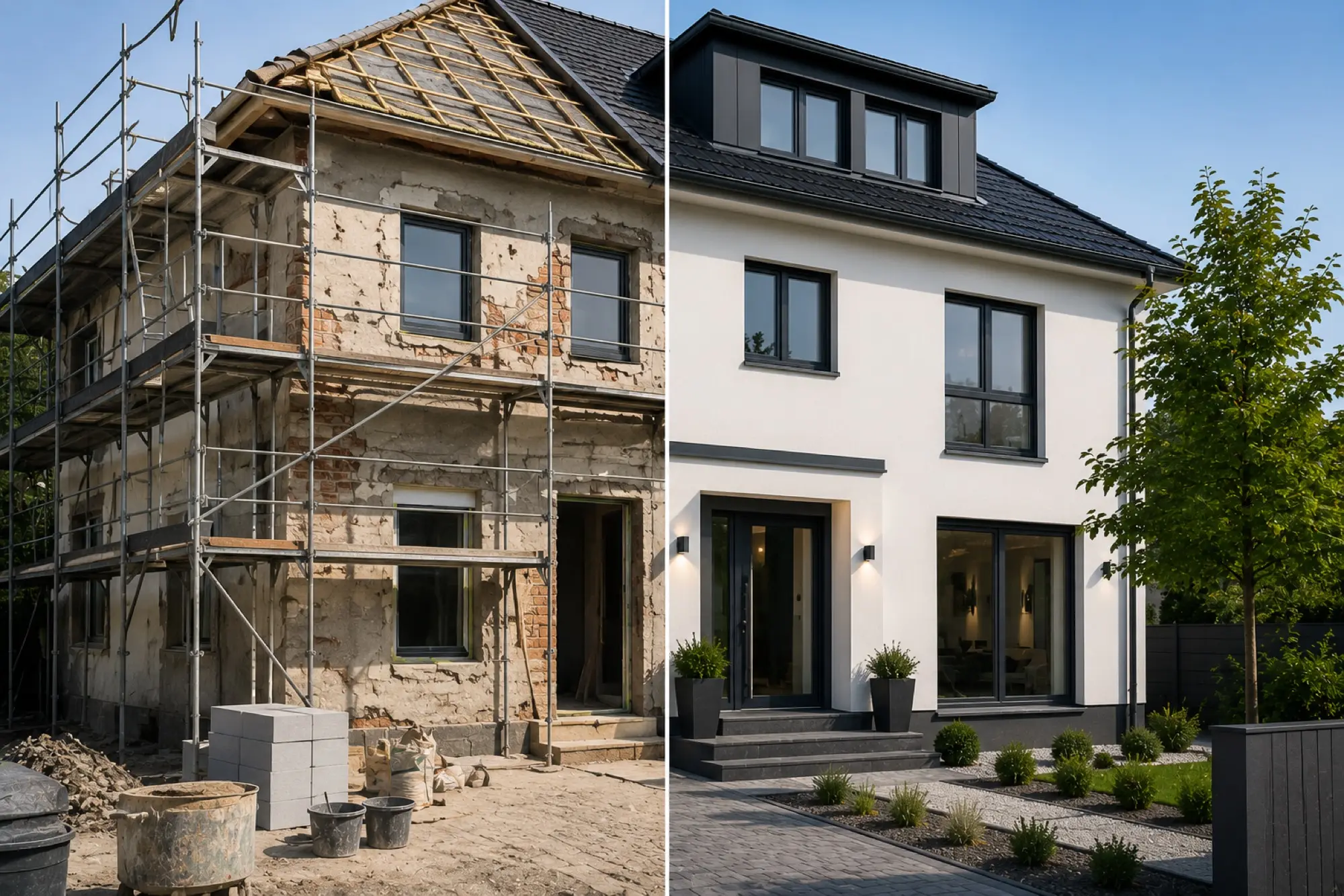 Umbau und Sanierung – KI-generiert, kein reales Kundenprojekt